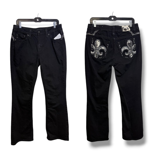 Jeans Flared By Miss Me In Black, Size: 10