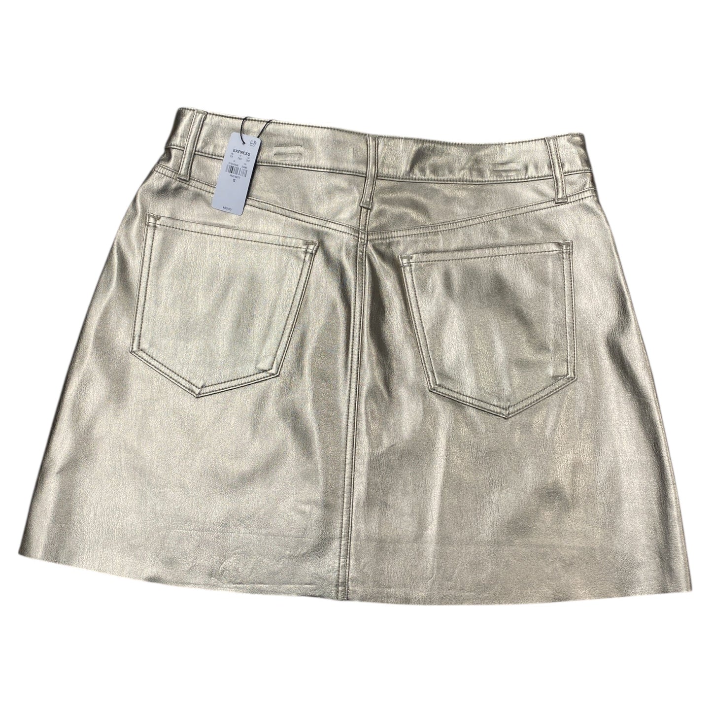 Skirt Mini & Short By Express In Gold, Size:12
