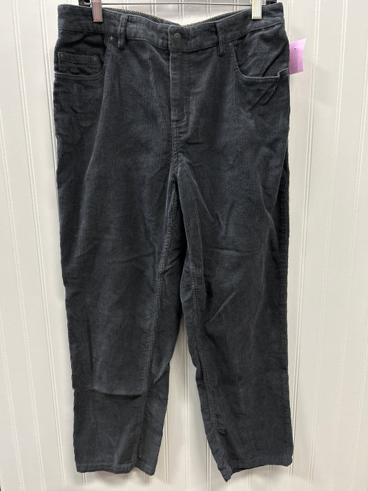 Pants Corduroy By Clothes Mentor In Grey, Size:10