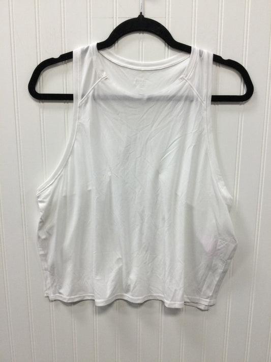 Athletic Tank Top By Athleta In White, Size:L