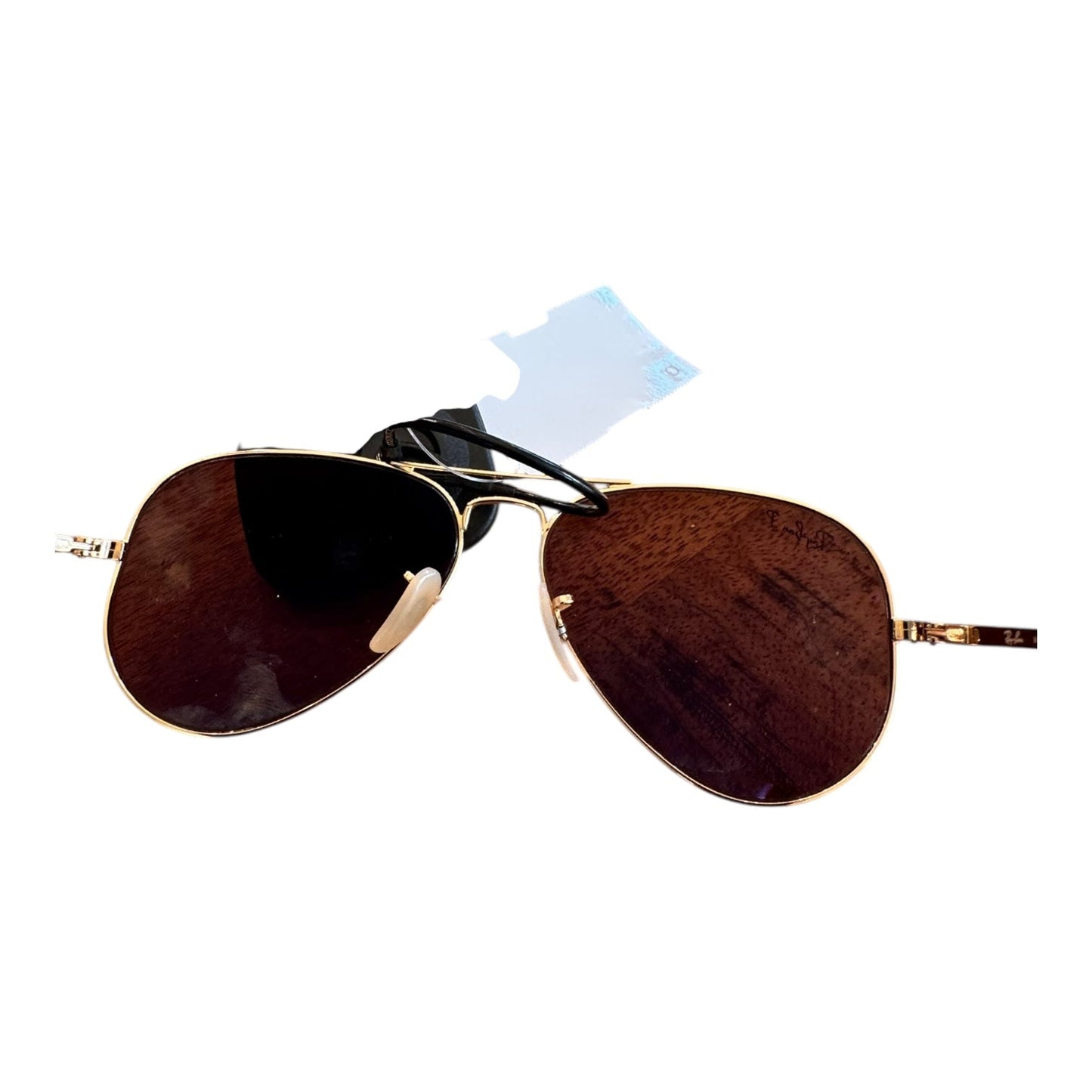 Sunglasses Designer By Ray Ban In Gold