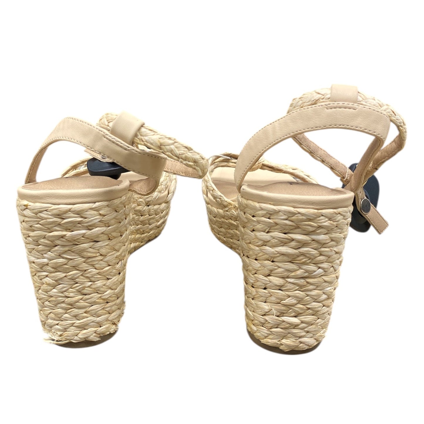 Shoes Heels Wedge By Torrid In Cream, Size:9