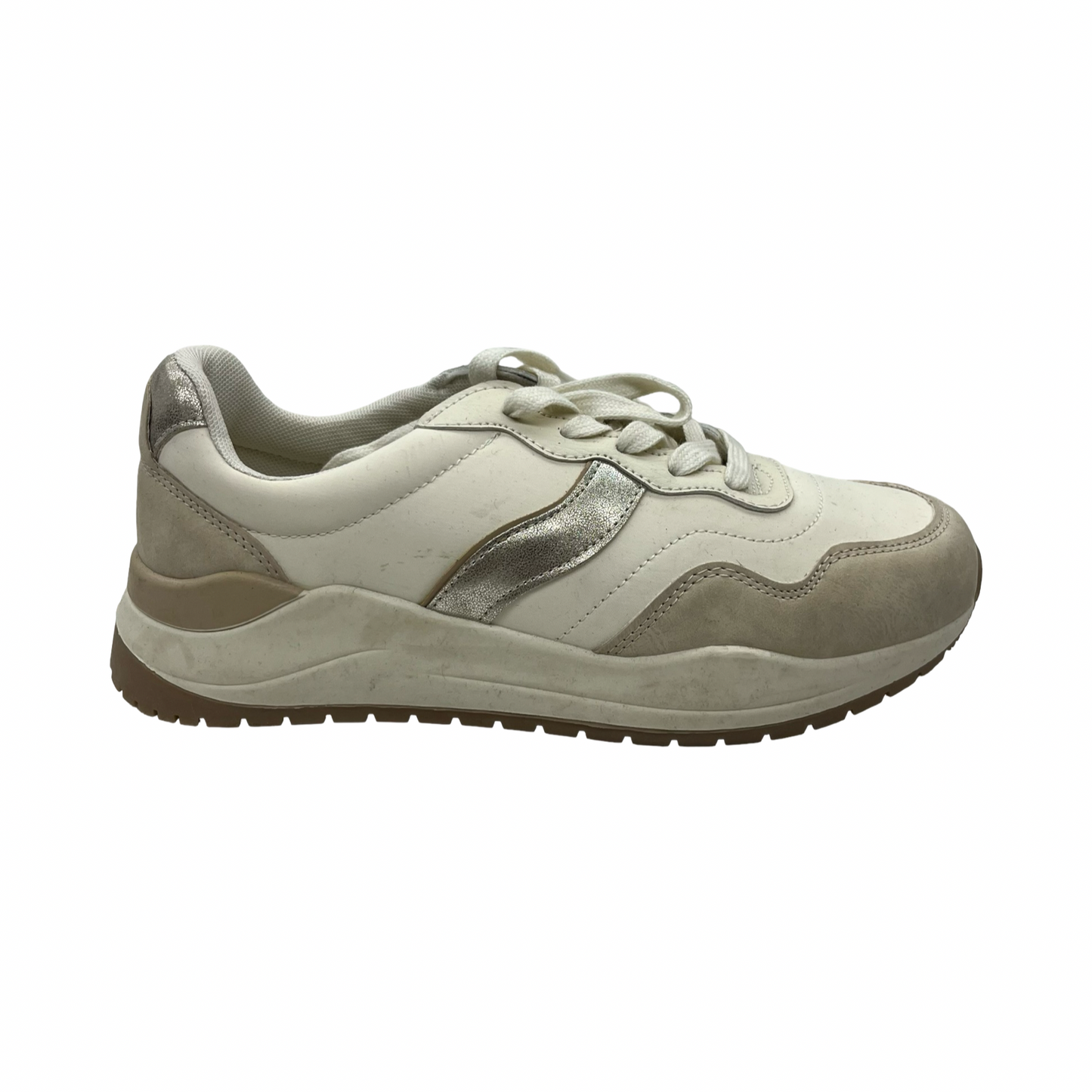 Shoes Sneakers By Time And Tru In Cream, Size:9
