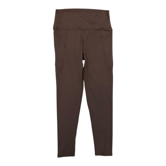 Athletic Leggings By Mono B In Brown, Size:M