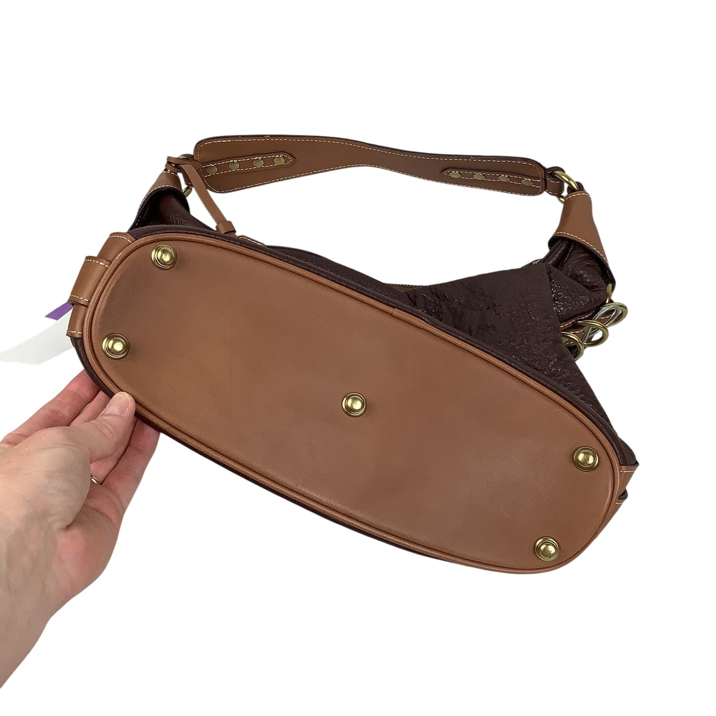 Handbag Leather by Ghurka, Size: Medium