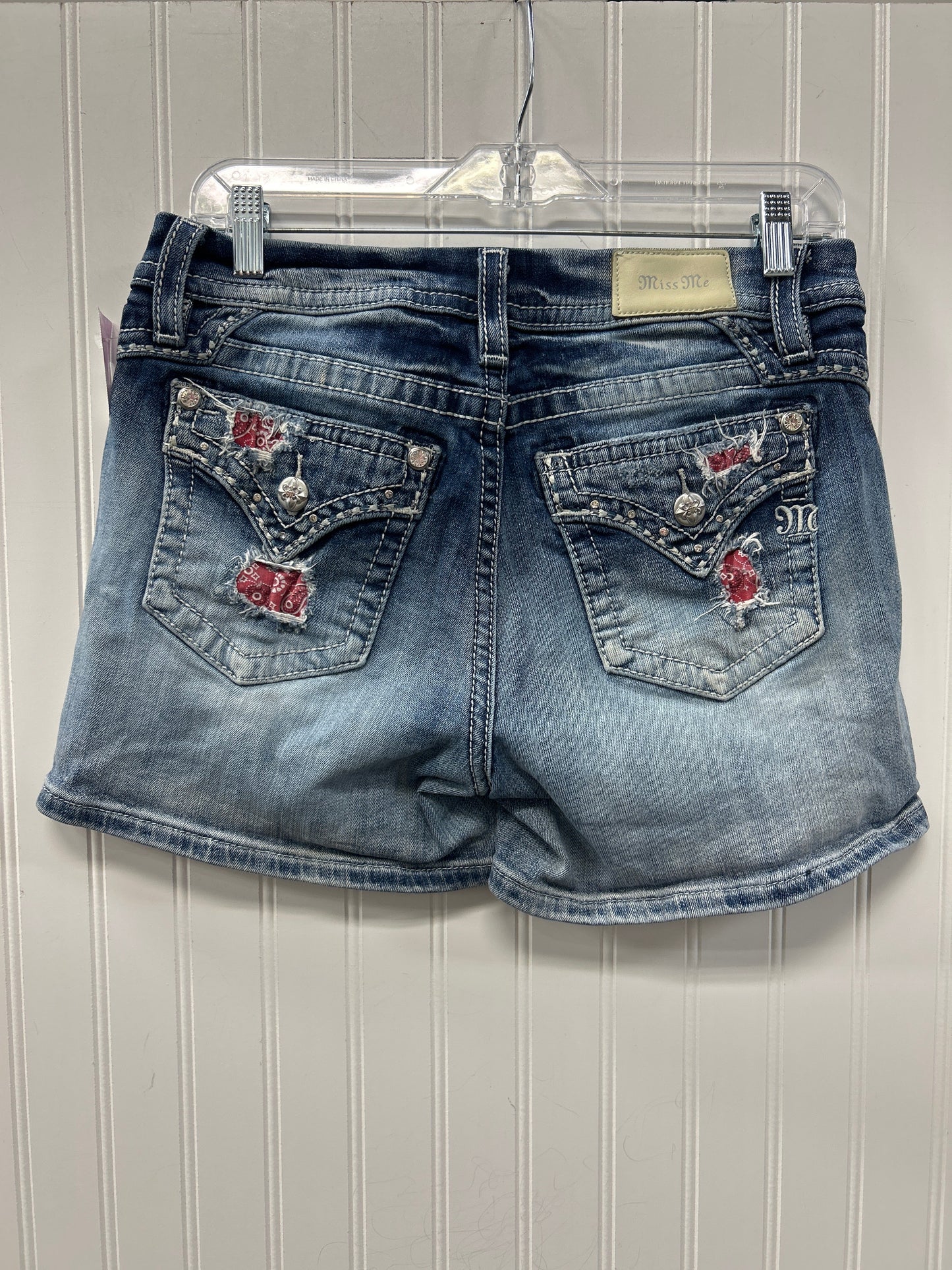 Shorts By Miss Me In Blue Denim, Size:6