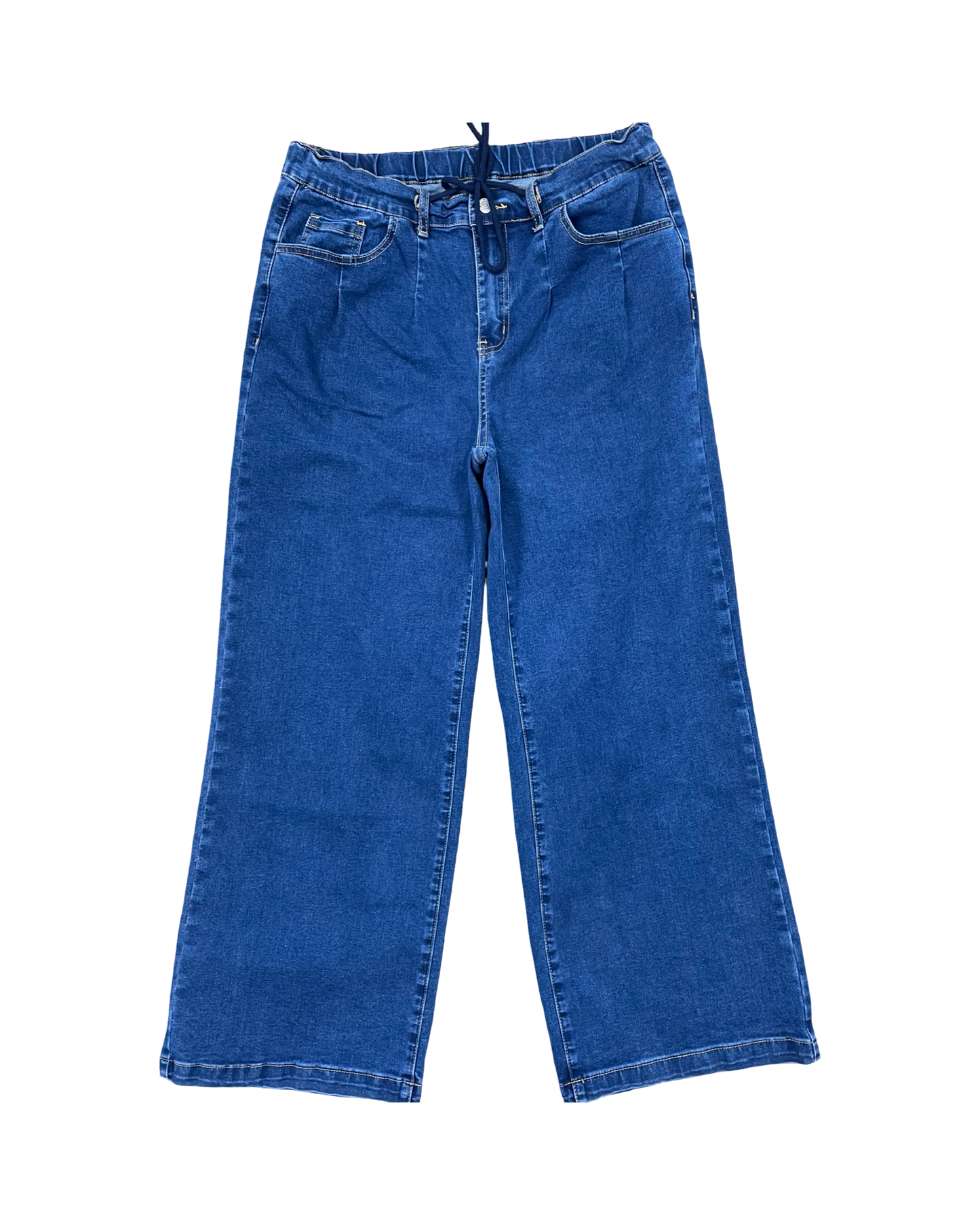 Jeans Wide Leg By Clothes Mentor In Blue Denim, Size:14
