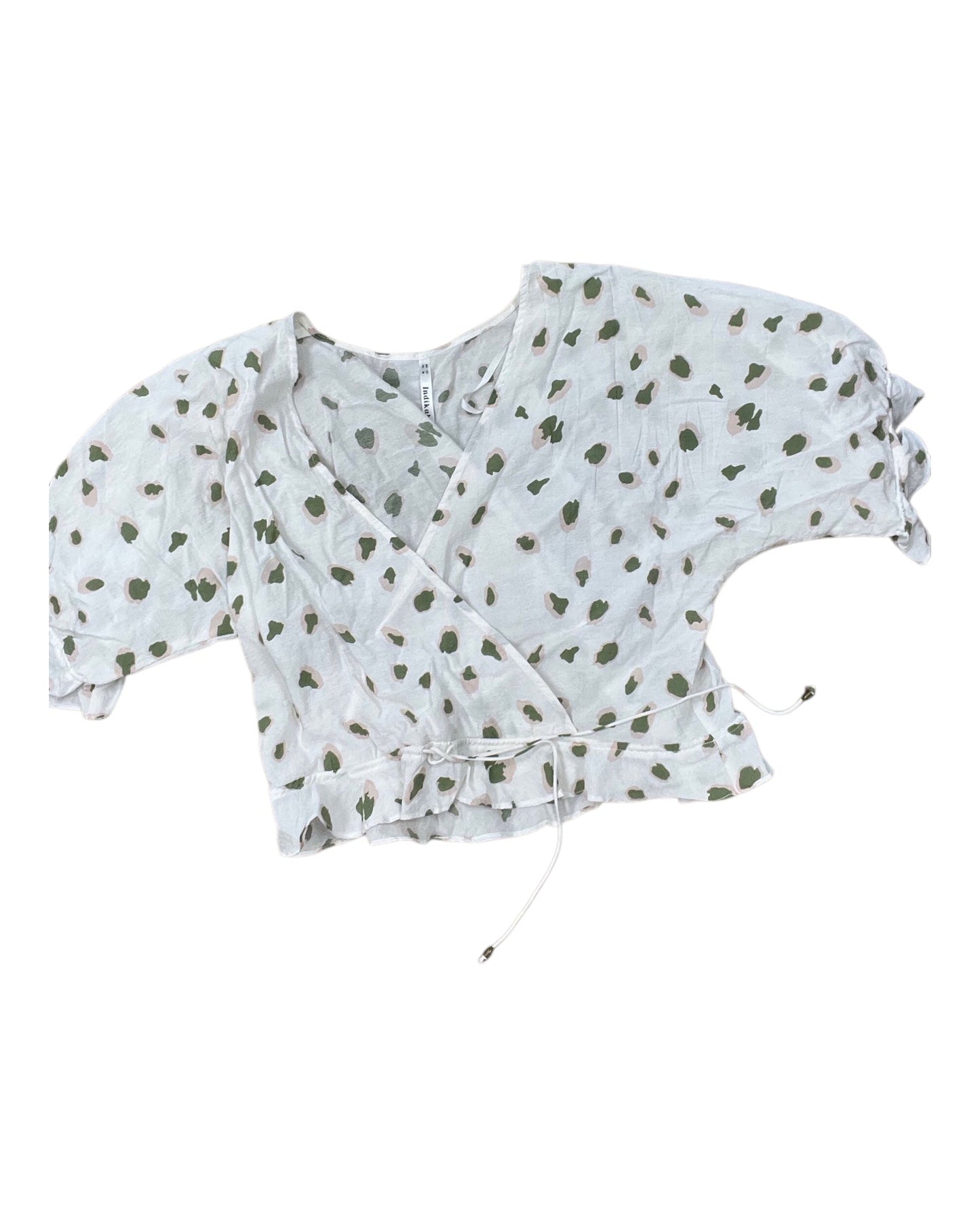 Top 3/4 Sleeve By Clothes Mentor In White, Size:M
