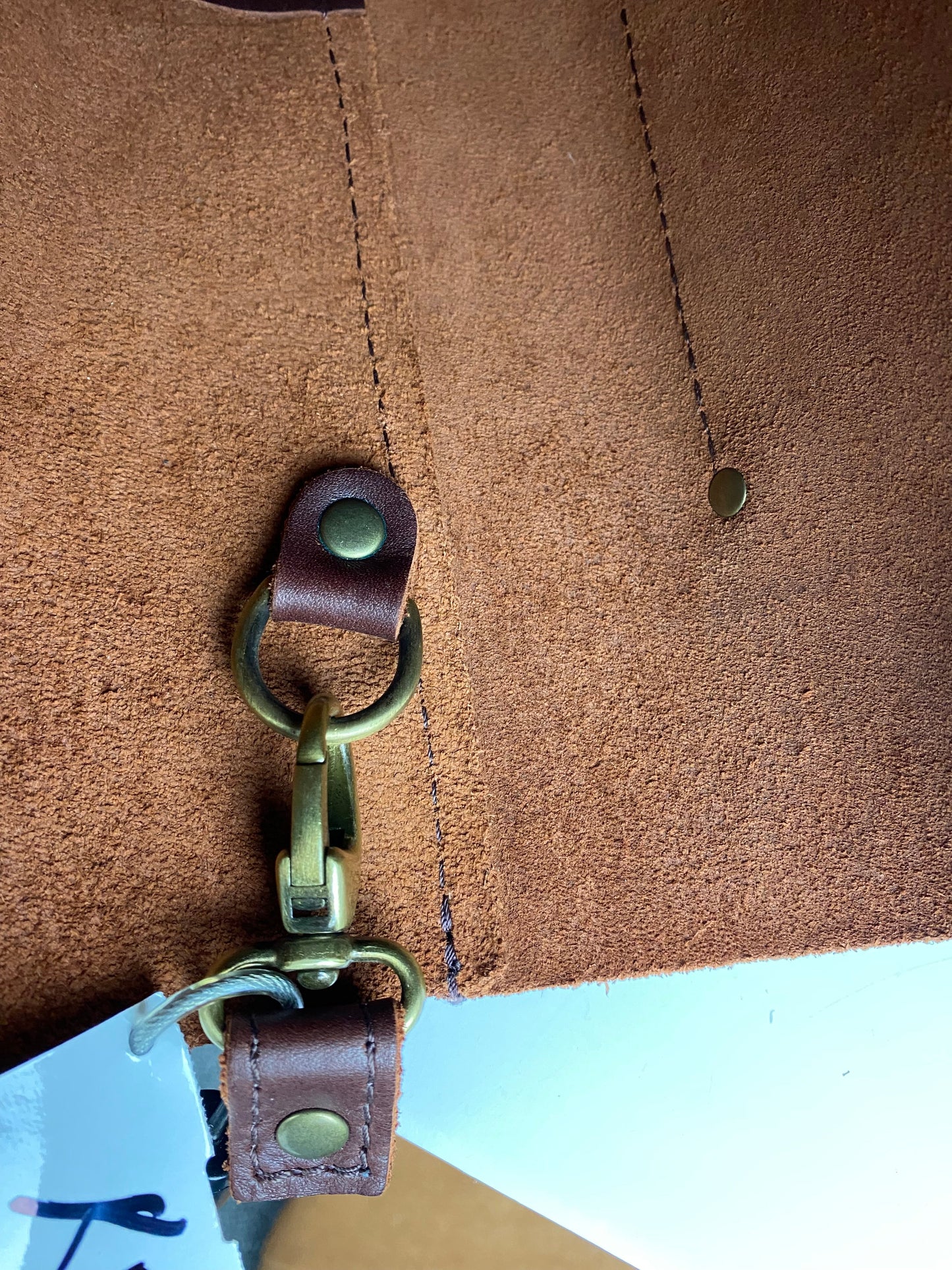 Handbag Leather By Portland Leather, Size: Medium
