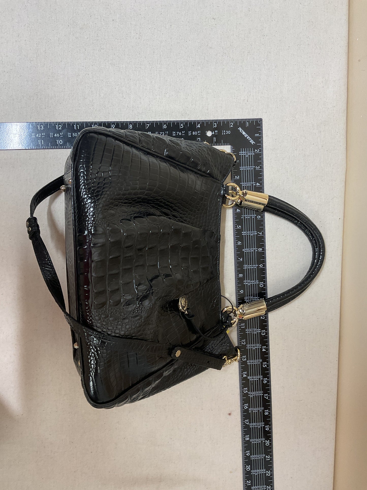 Handbag Designer By Brahmin In Black, Size:Medium