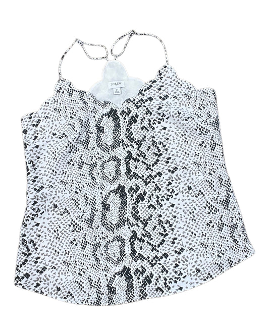 Top Cami By J. Crew In Tan & White, Size:Xxs