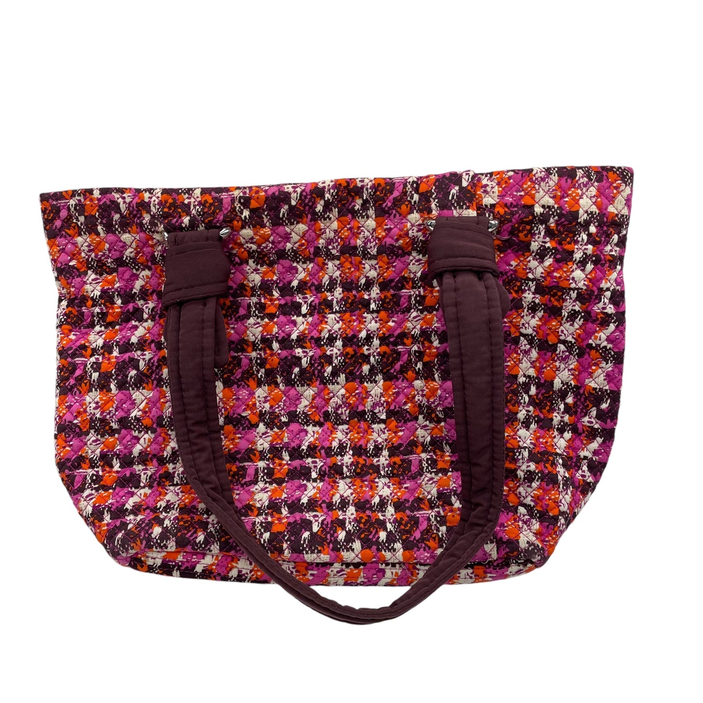 Handbag By Vera Bradley In Brown & Pink, Size:Medium