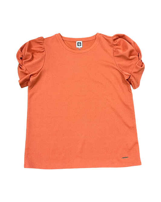 Top Ss By Anne Klein In Orange, Size:L