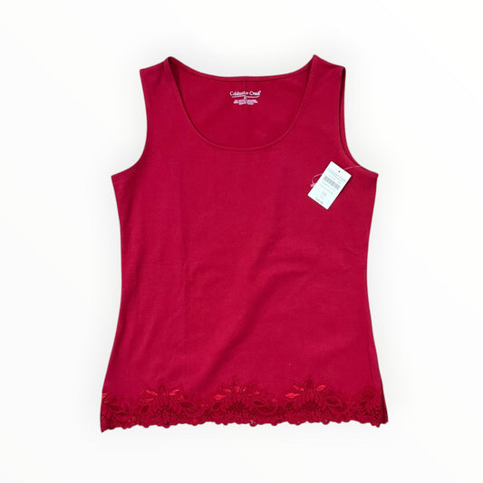 Tank Top By Coldwater Creek In Red, Size:Xs