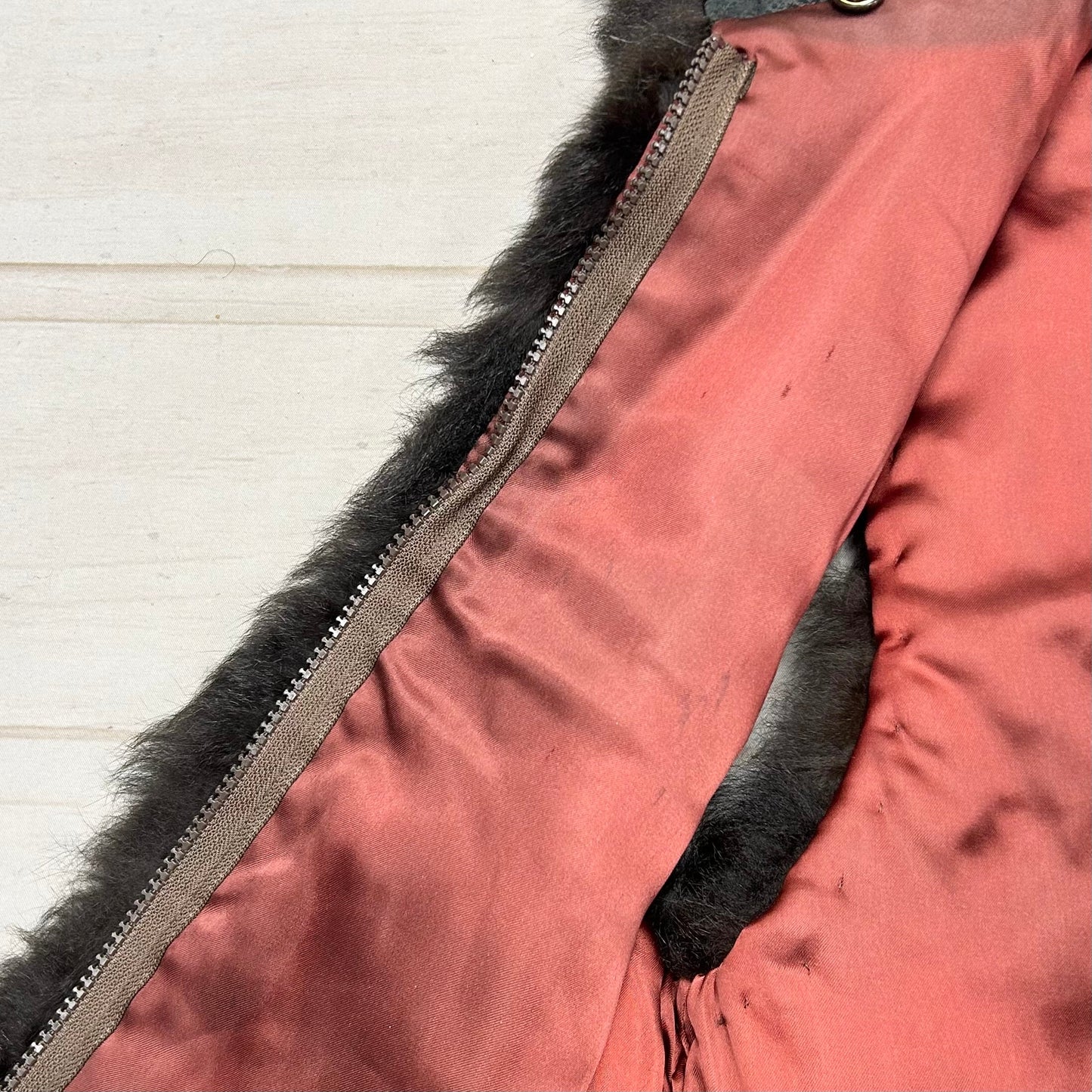 Vest Fur In Dark Brown, Size: M