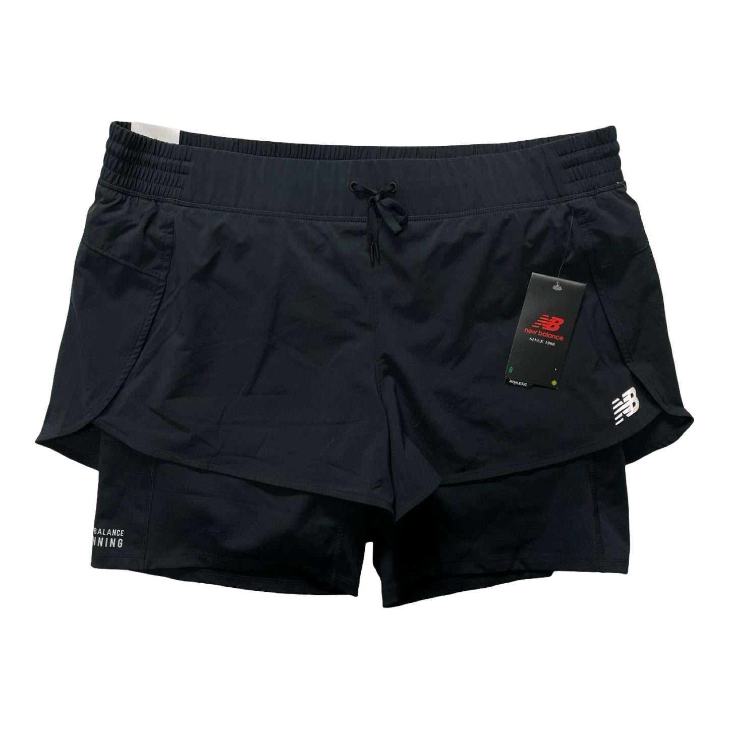 Athletic Shorts By New Balance In Black, Size:Xl