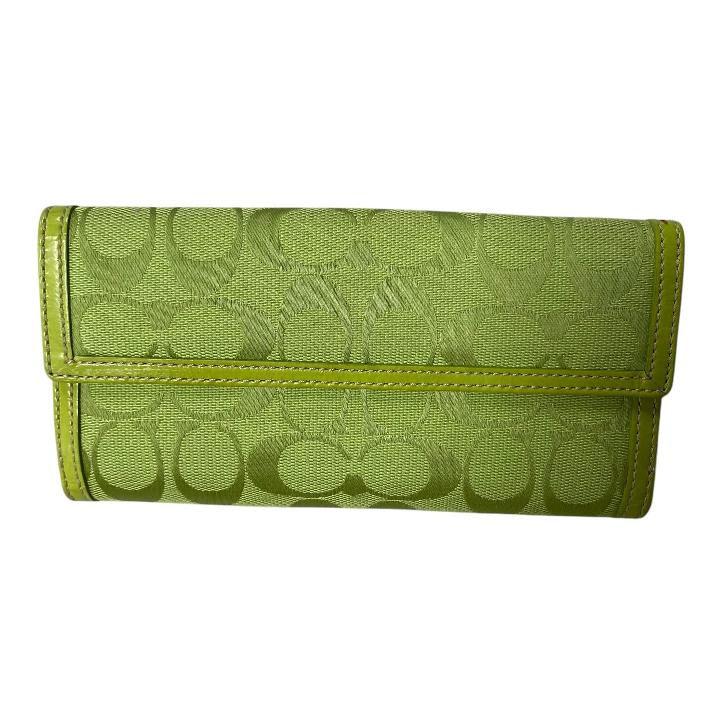 Wallet Designer By Coach In Green, Size:Medium