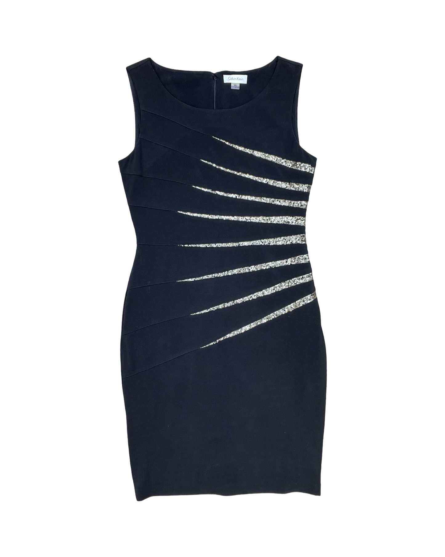 Dress Party Midi By Calvin Klein In Black, Size:S
