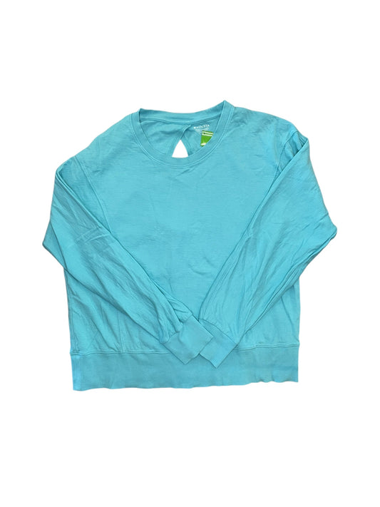 Athletic Top Ls Crewneck By Athleta In Blue, Size:L