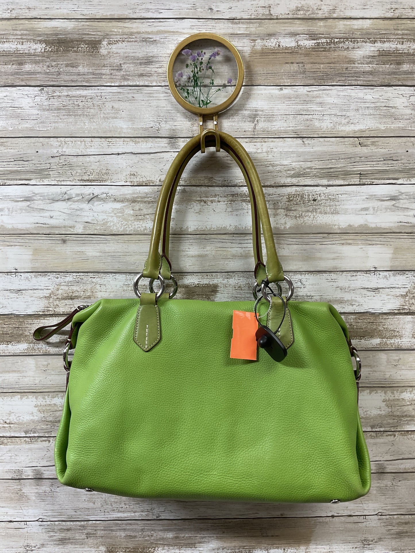 Handbag Designer By Tumi In Green, Size:Medium