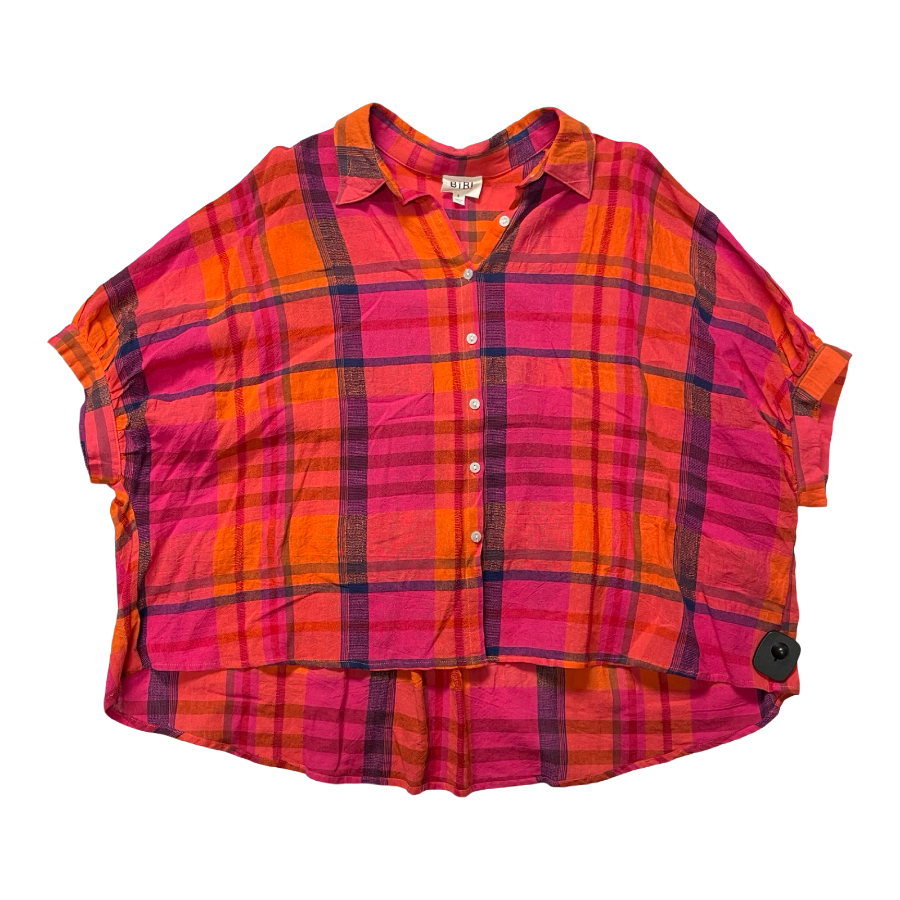 Top Ss By Bibi In Plaid Pattern, Size:S