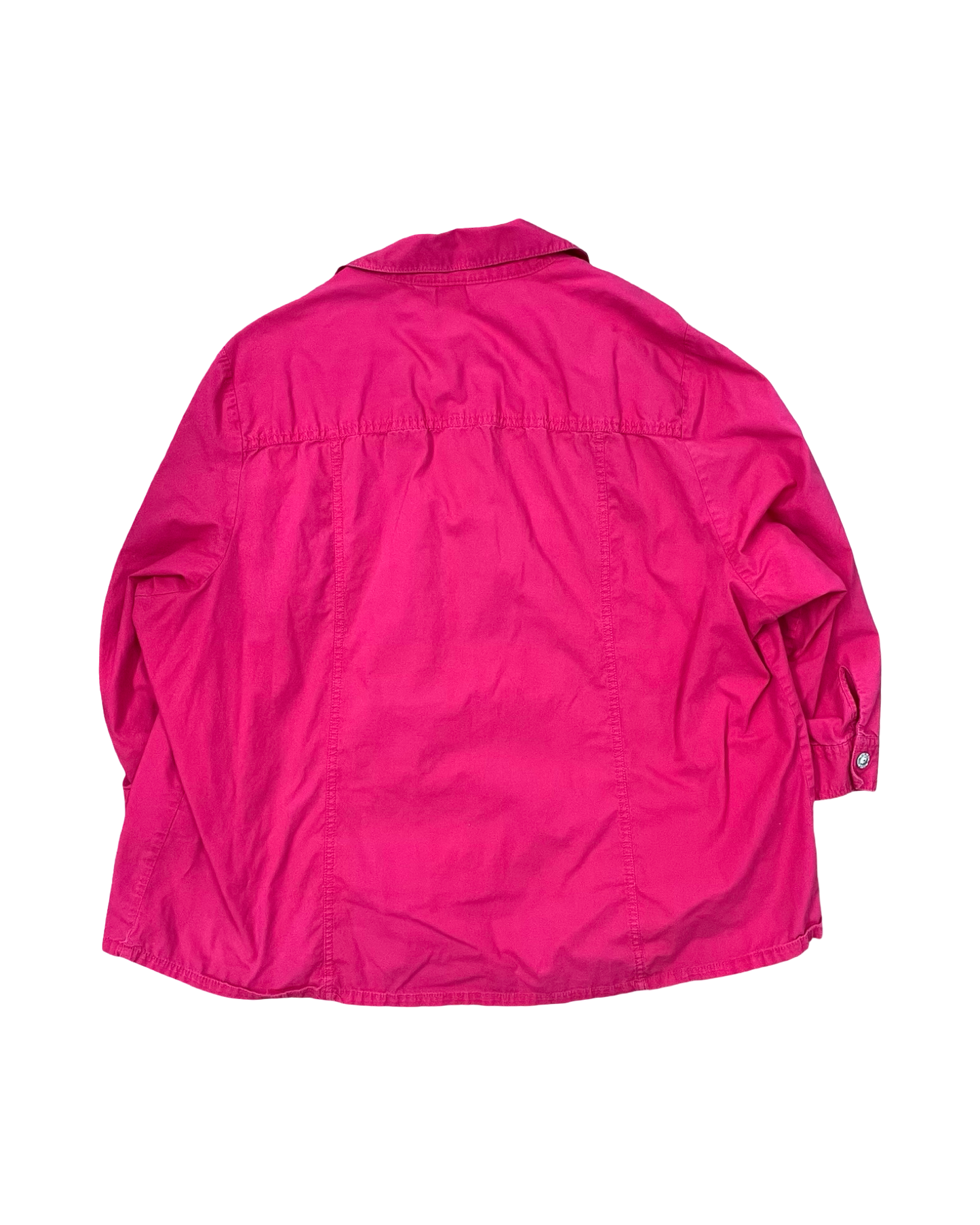 Blouse 3/4 Sleeve By Cj Banks In Pink, Size:2X