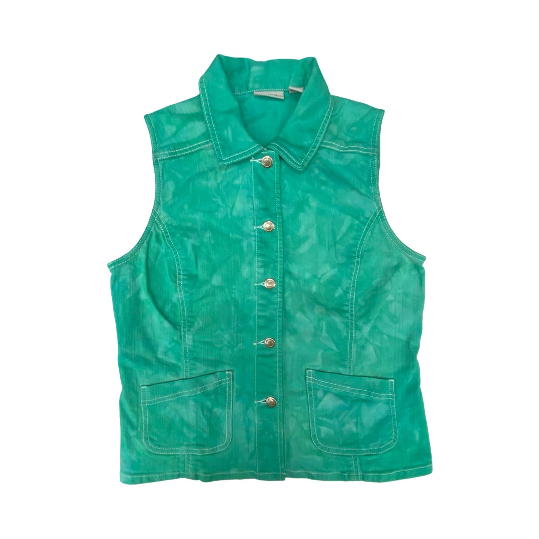 Vest Other By Chicos In Tie Dye Print, Size:M