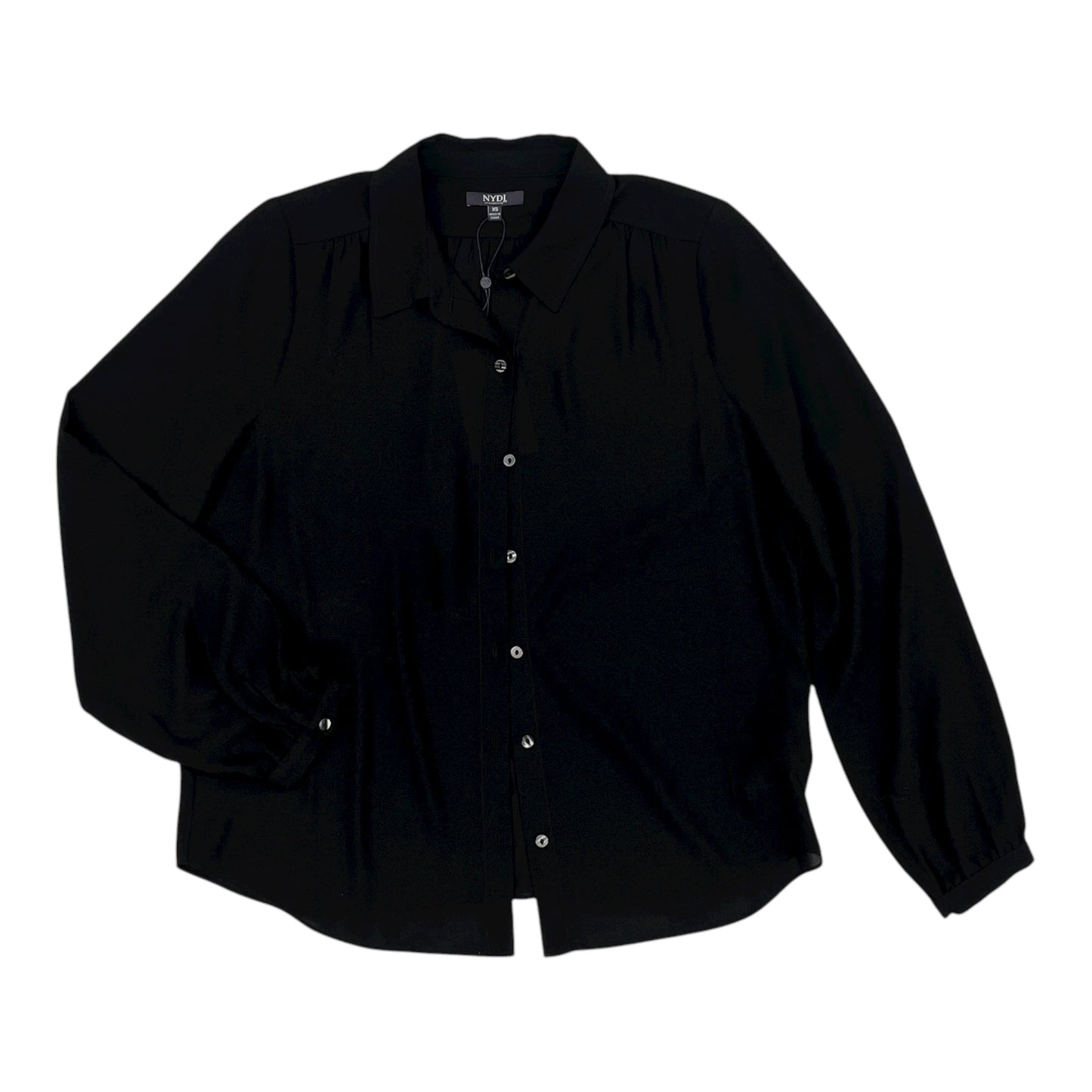 Blouse Ls By Not Your Daughters Jeans In Black, Size:Xs