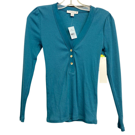 Top LS By Ann Taylor In Blue, Size:XsPetite