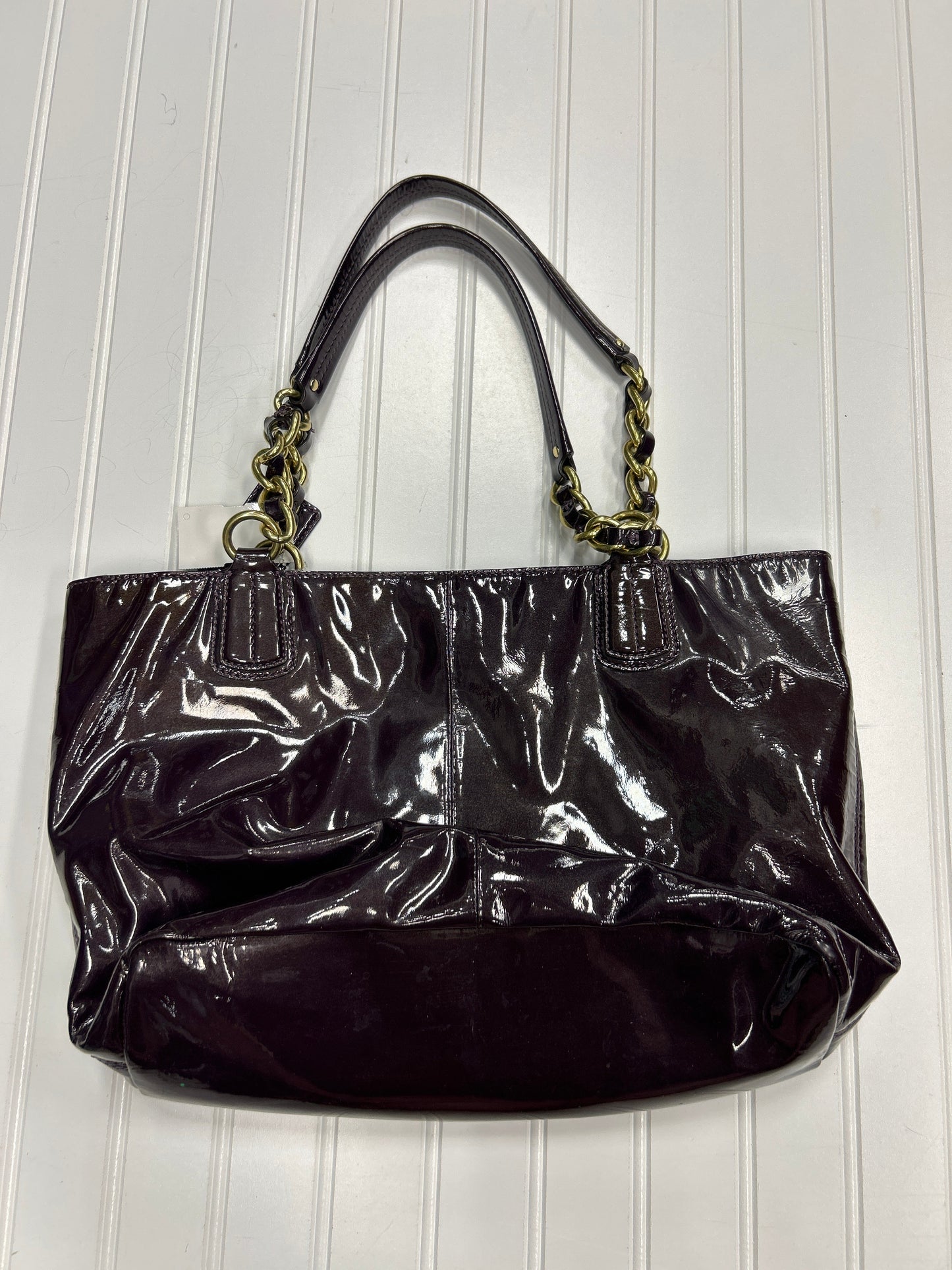 Handbag Designer By Coach In Purple, Size:Large