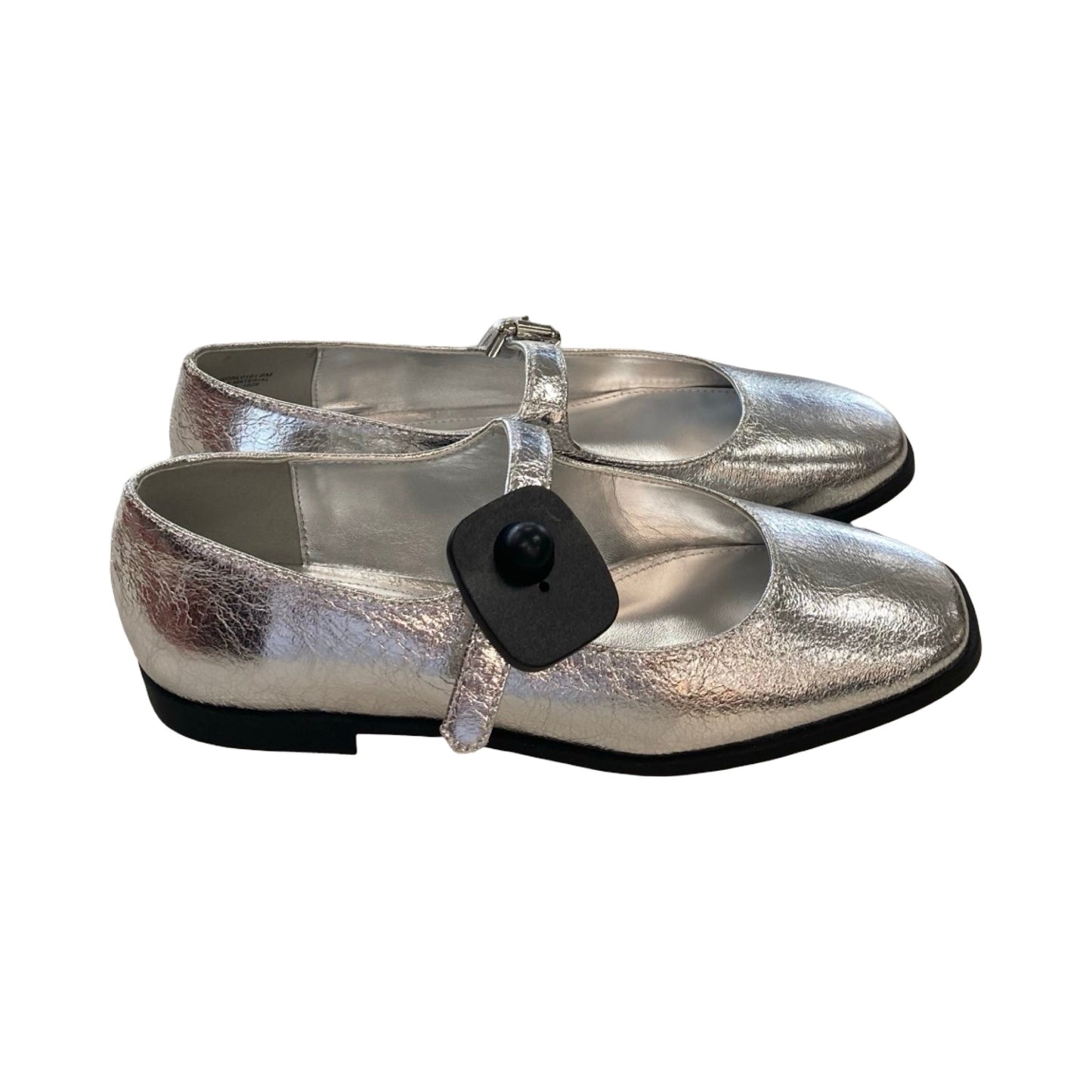 Shoes Flats By Steve Madden In Silver, Size:8