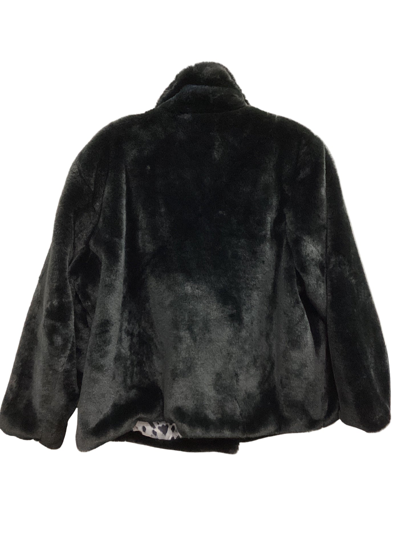 Coat Faux Fur & Sherpa By Badgley Mischka In Black, Size:1X