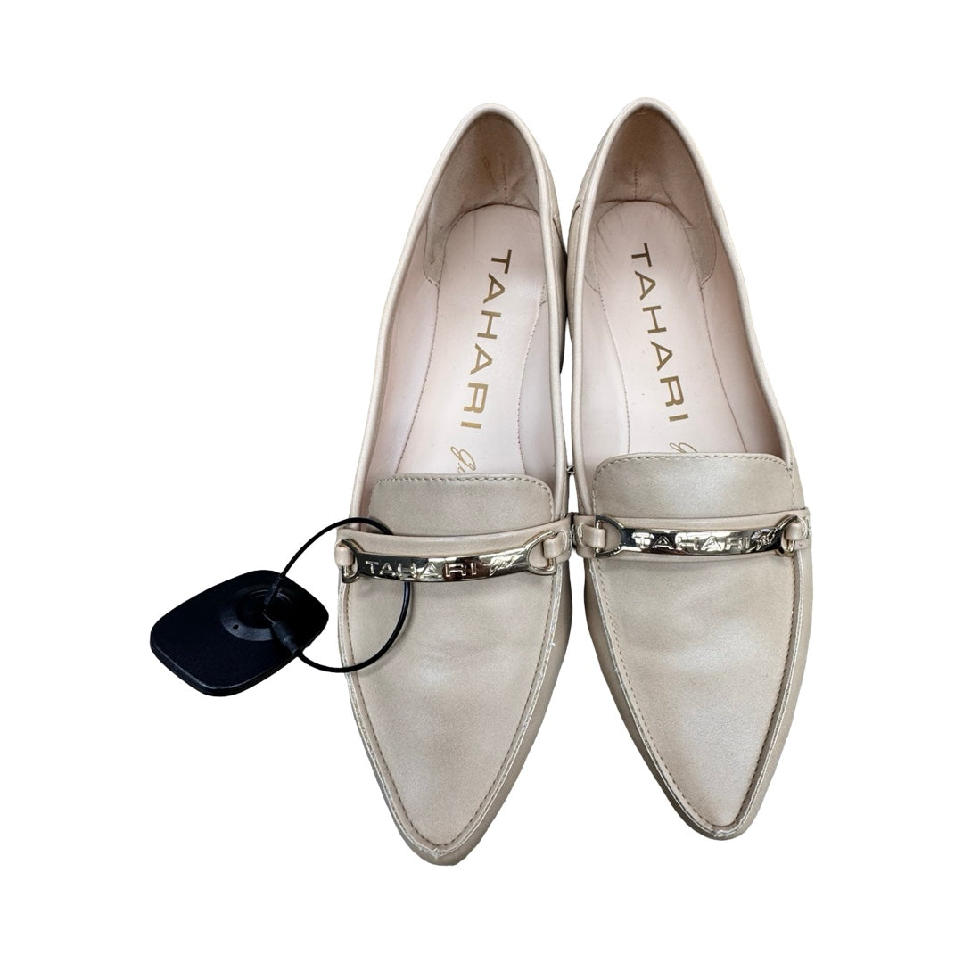 Shoes Flats By Tahari In Beige, Size:8.5