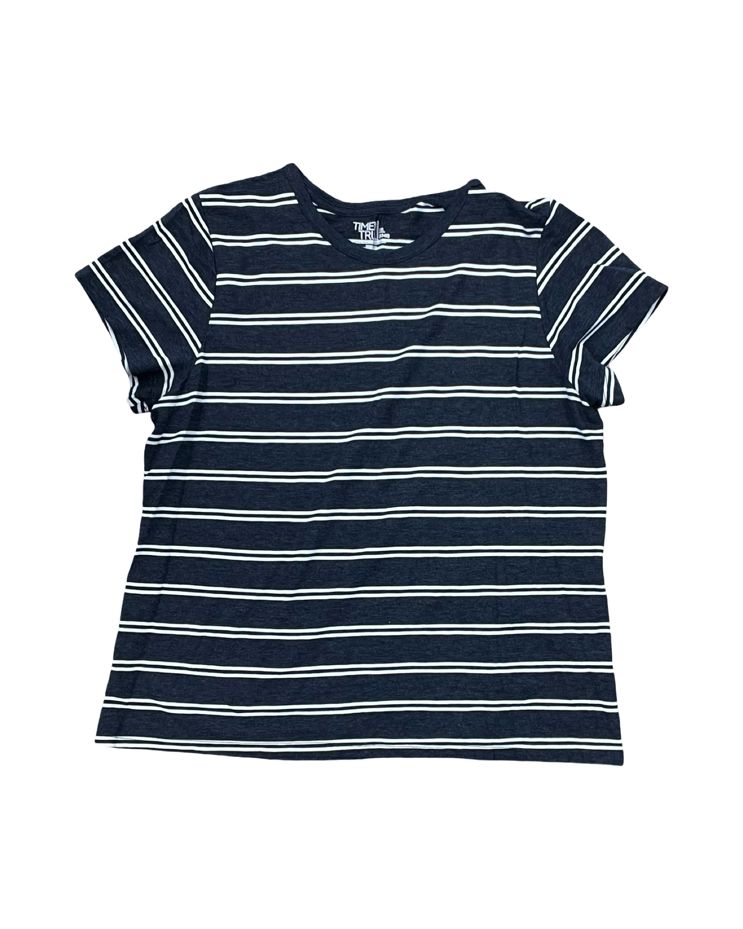 Top Ss By Time And Tru In Blue & White, Size:Xl