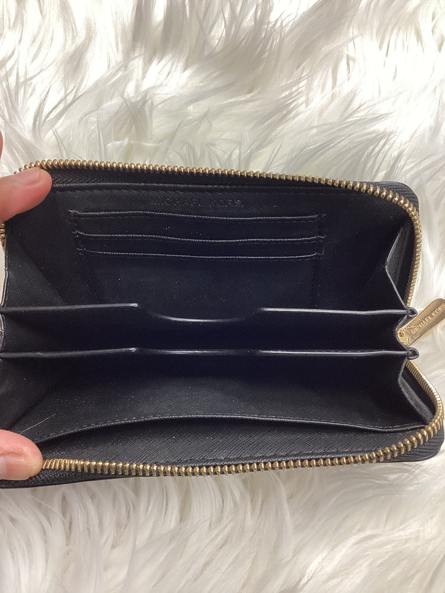 Wristlet By Michael By Michael Kors In Black, Size:Medium