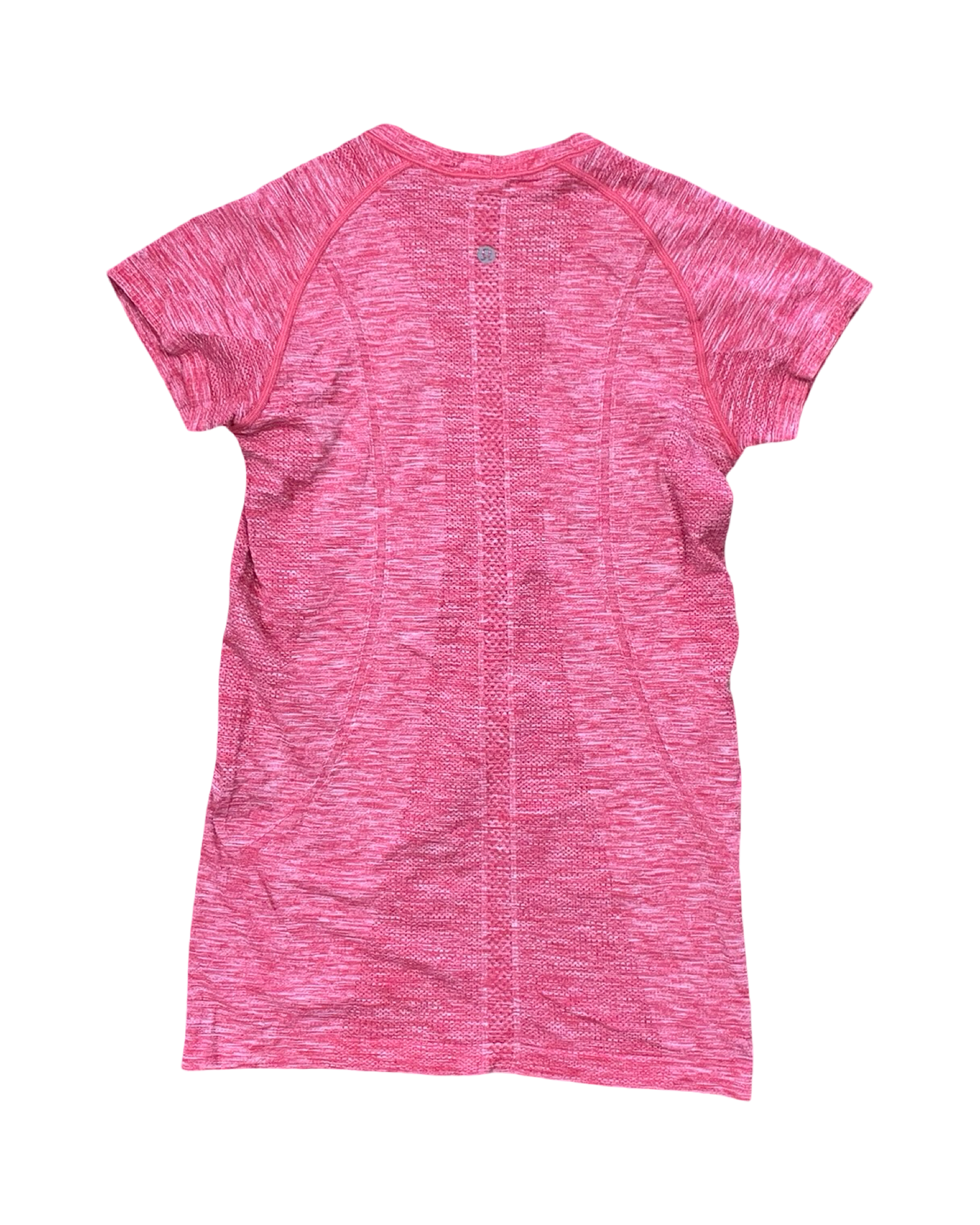 Athletic Top Ss By Lululemon In Pink, Size:M