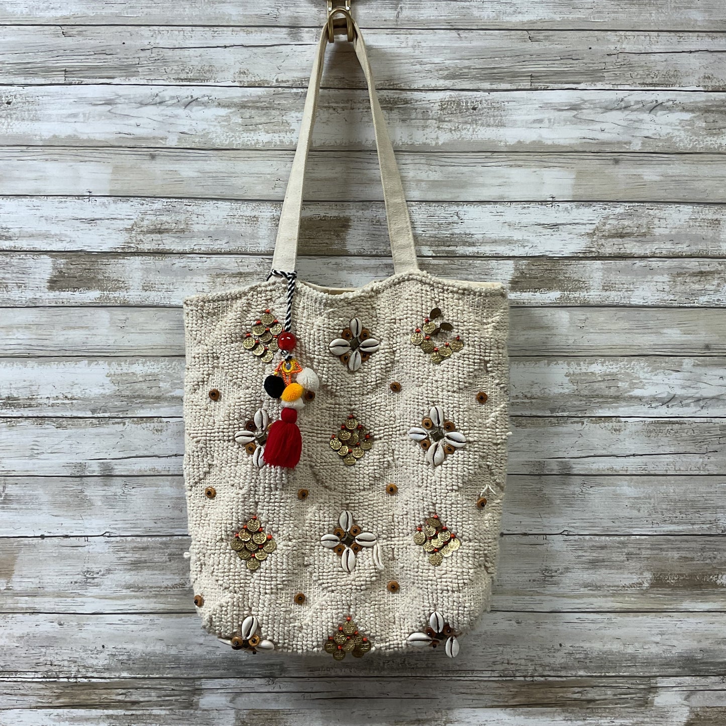 Tote By World Market In Cream, Size:Large