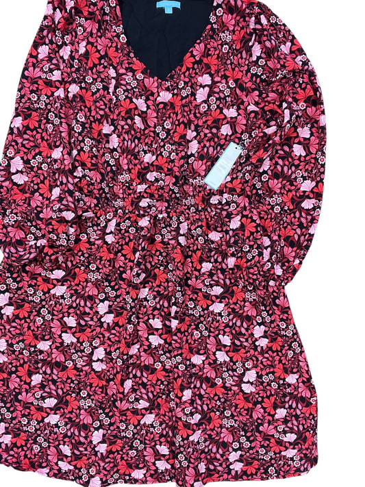 Dress Casual Midi By Draper James In Black & Red, Size:Xl