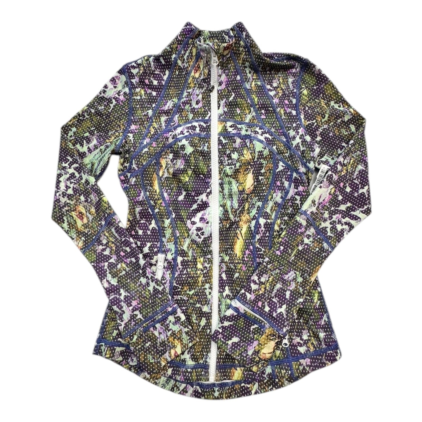 Athletic Jacket By Lululemon In Multi, Size:4