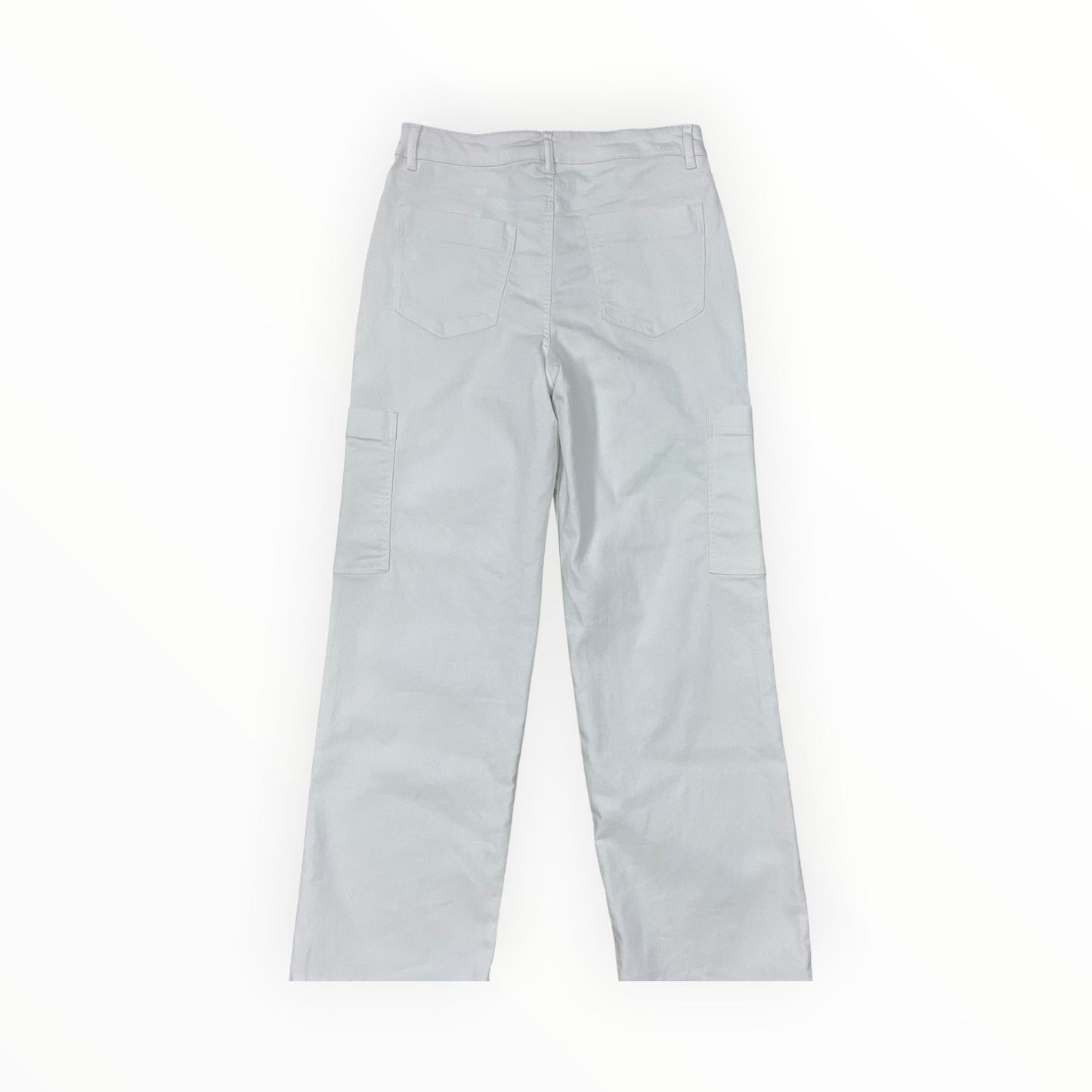 Jeans Wide Leg By D Jeans In White Denim, Size:10