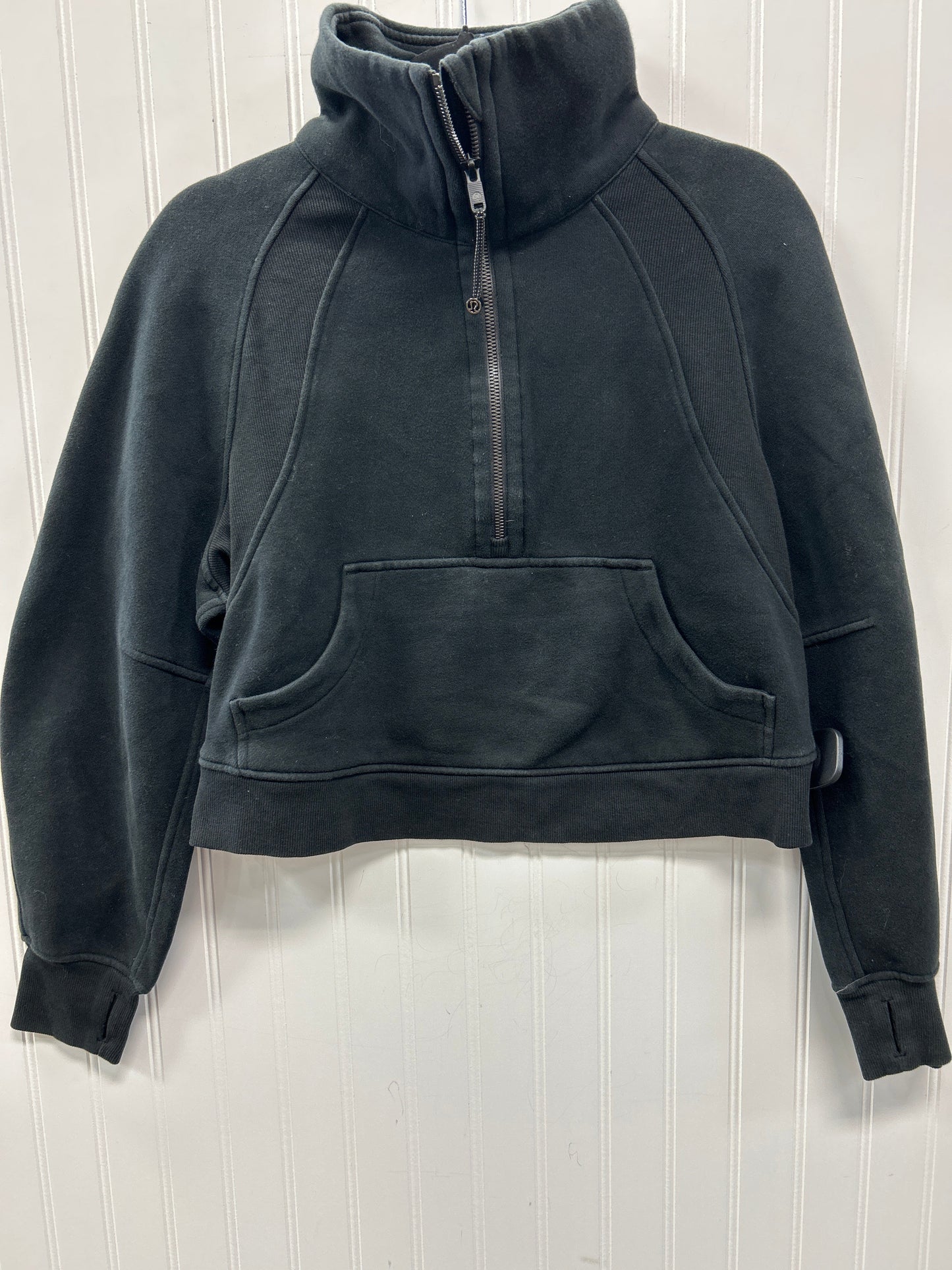 Athletic Jacket By Lululemon In Black, Size:Xs