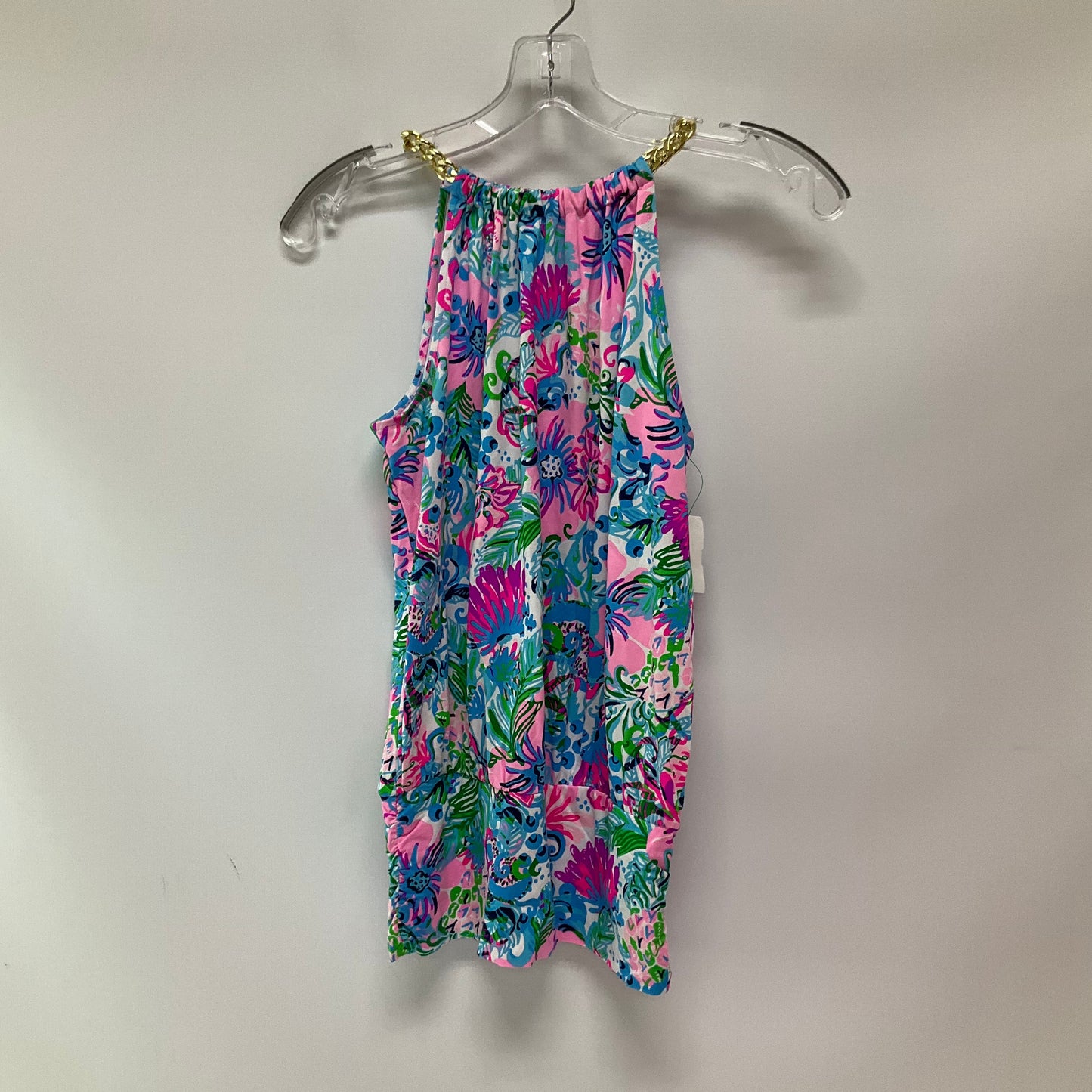 Tank Top Designer By Lilly Pulitzer In Floral Print, Size:Xxs
