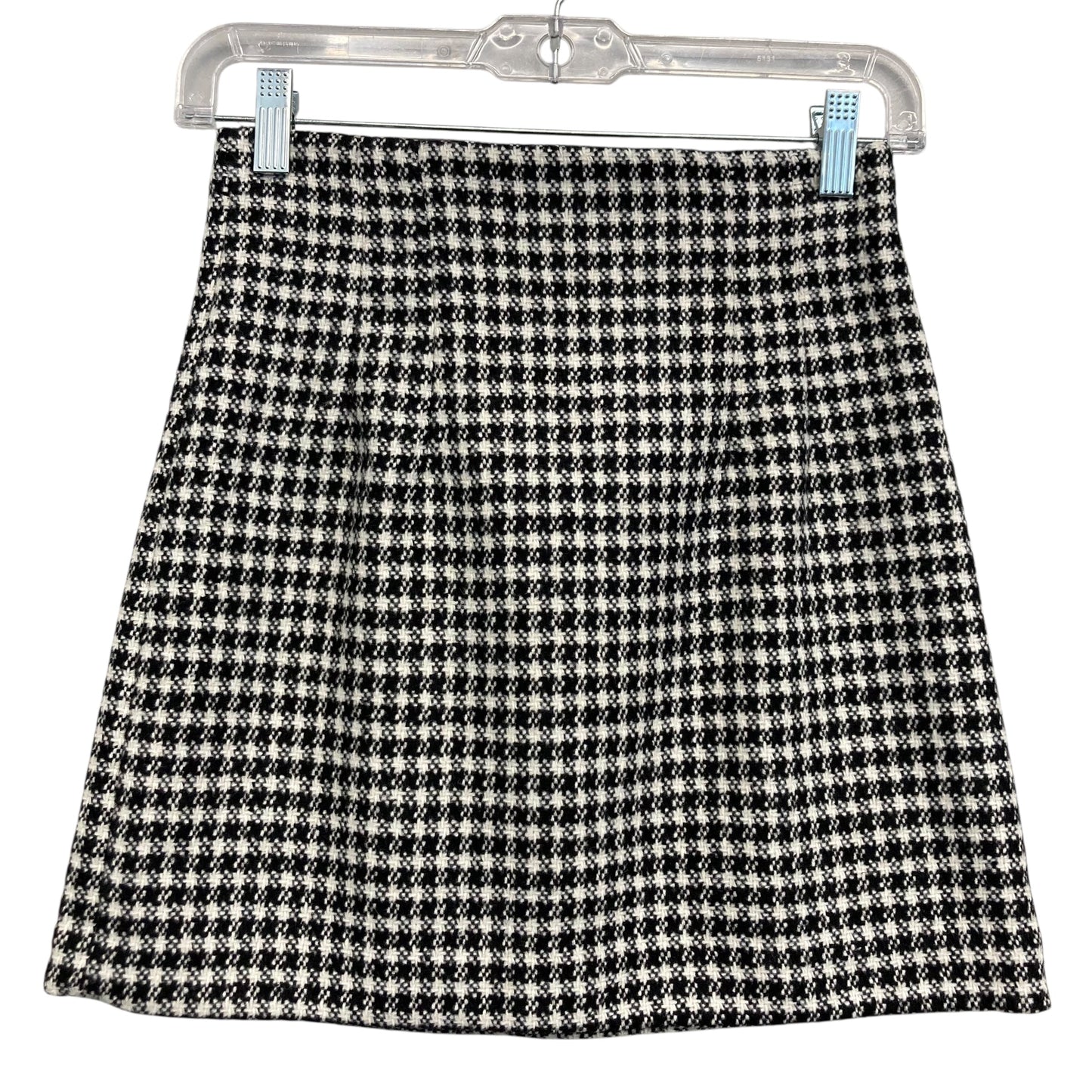 Skirt Mini & Short By Zara In Black & White, Size:0