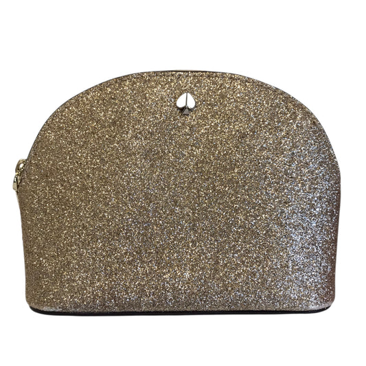 Makeup Bag Designer By Kate Spade In Gold, Size:Small