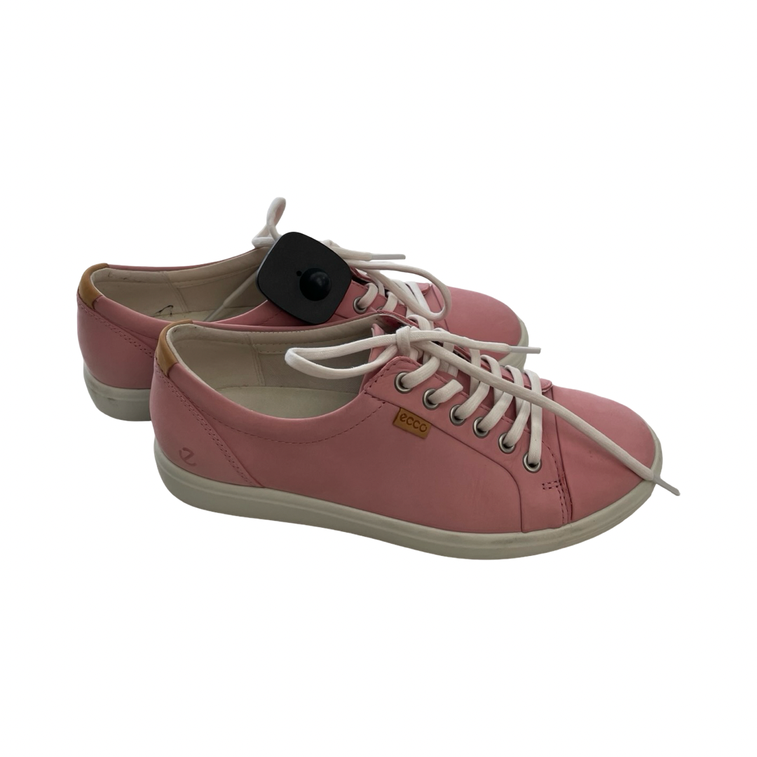 Shoes Sneakers By Ecco In Pink & White, Size:8