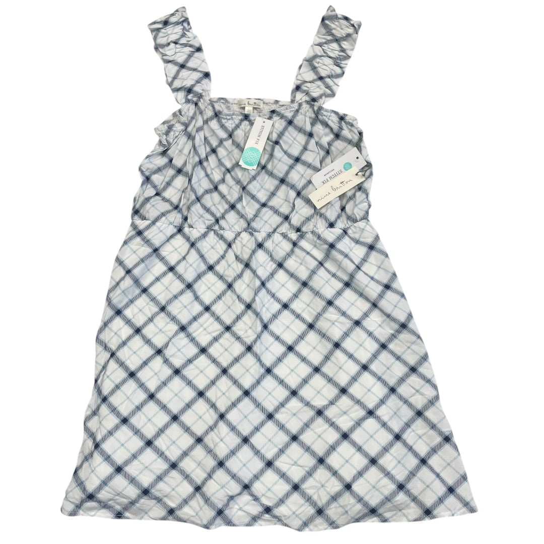 Dress Casual Short By Nine Britton In Blue & White, Size:L