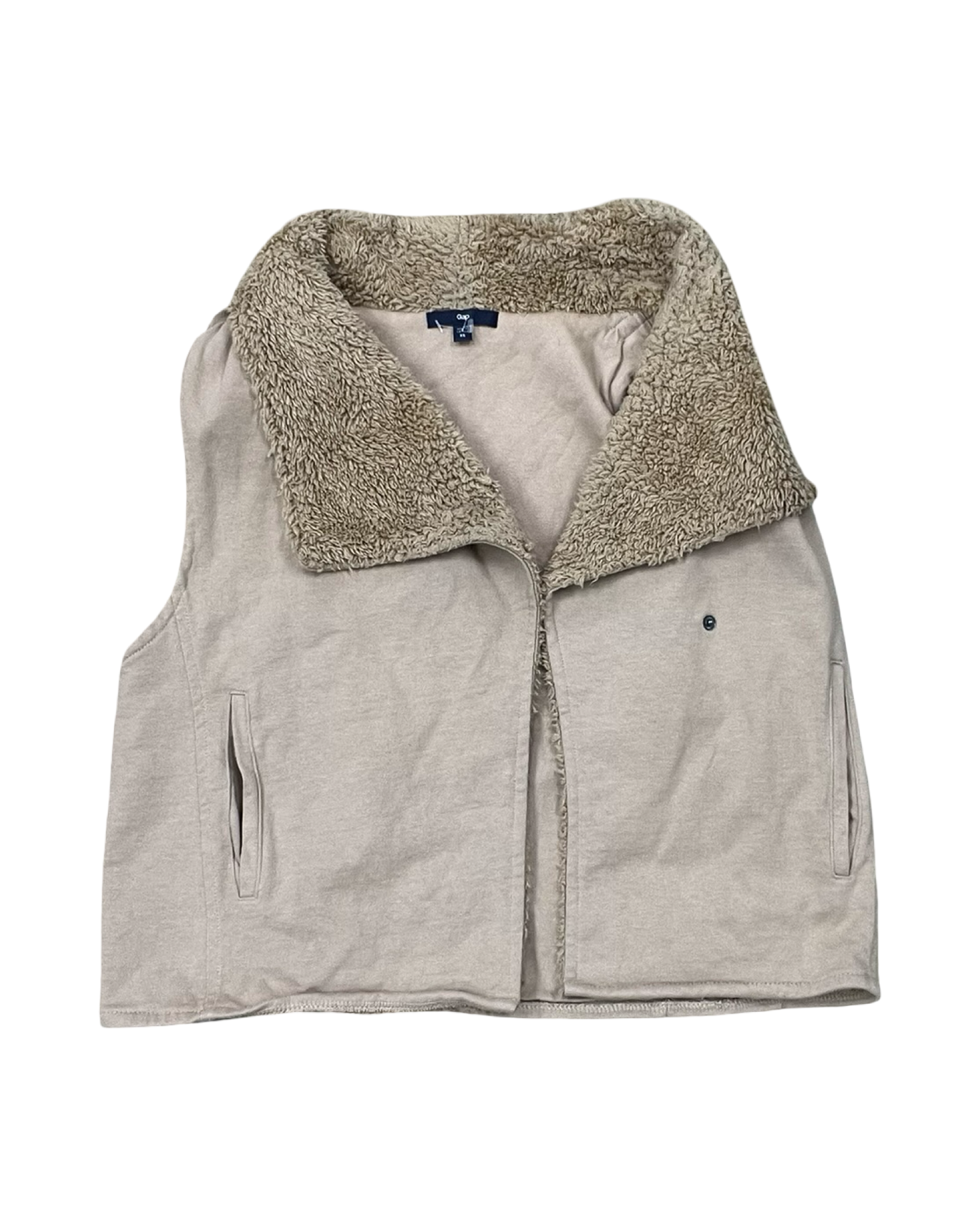 Vest Other By Gap In Tan, Size:Xs