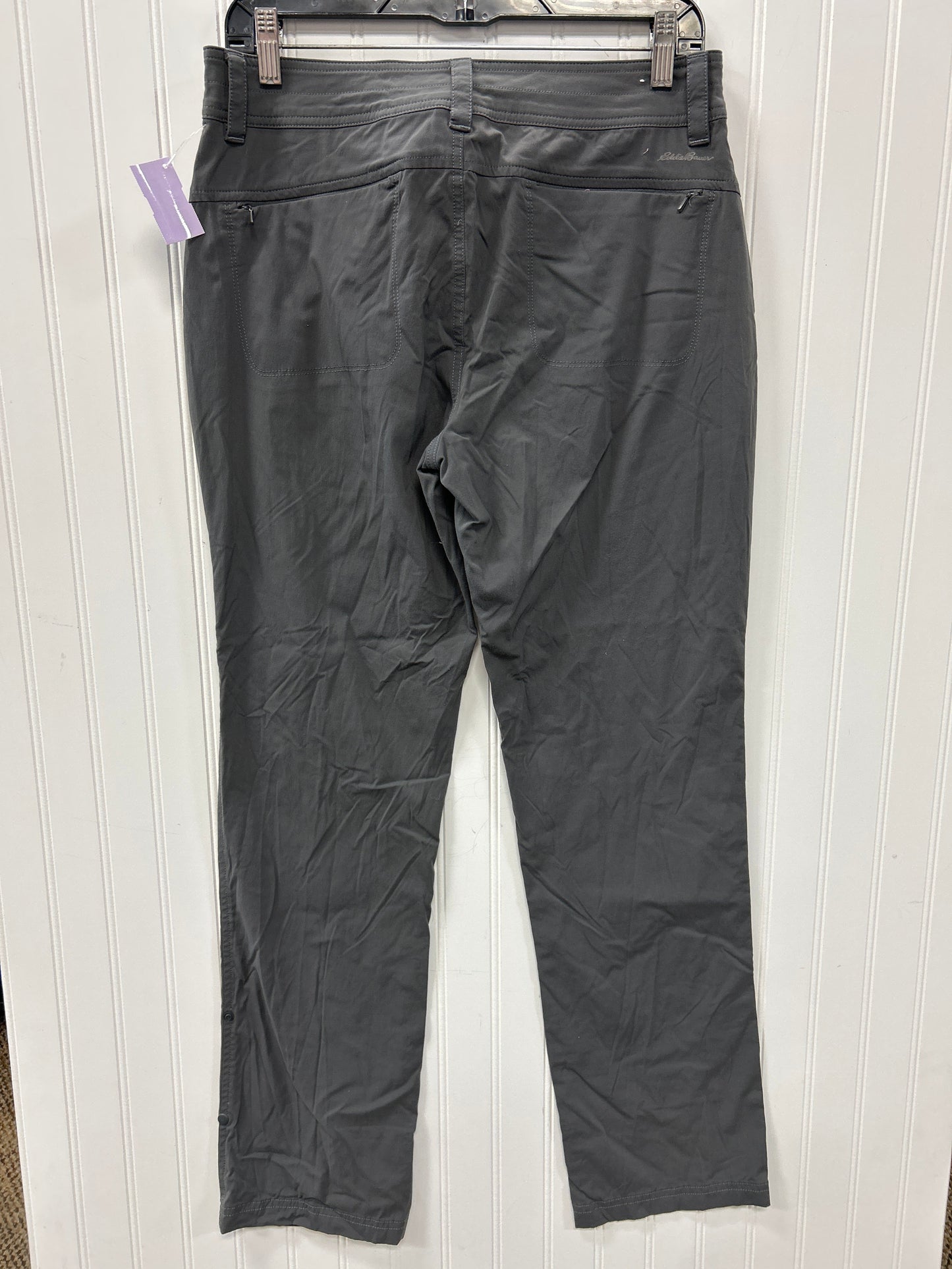 Athletic Pants By Eddie Bauer In Grey, Size:8