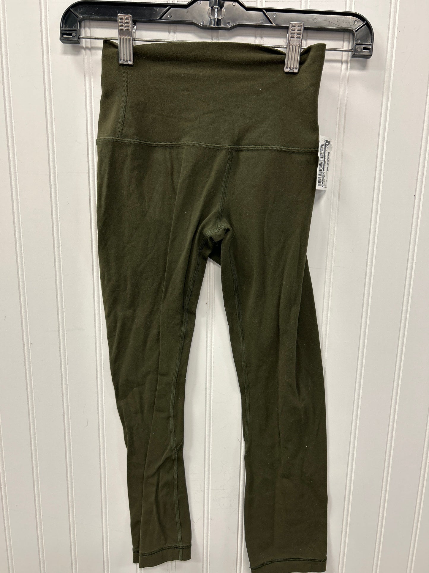 Athletic Leggings Capris By Lululemon In Green, Size:2