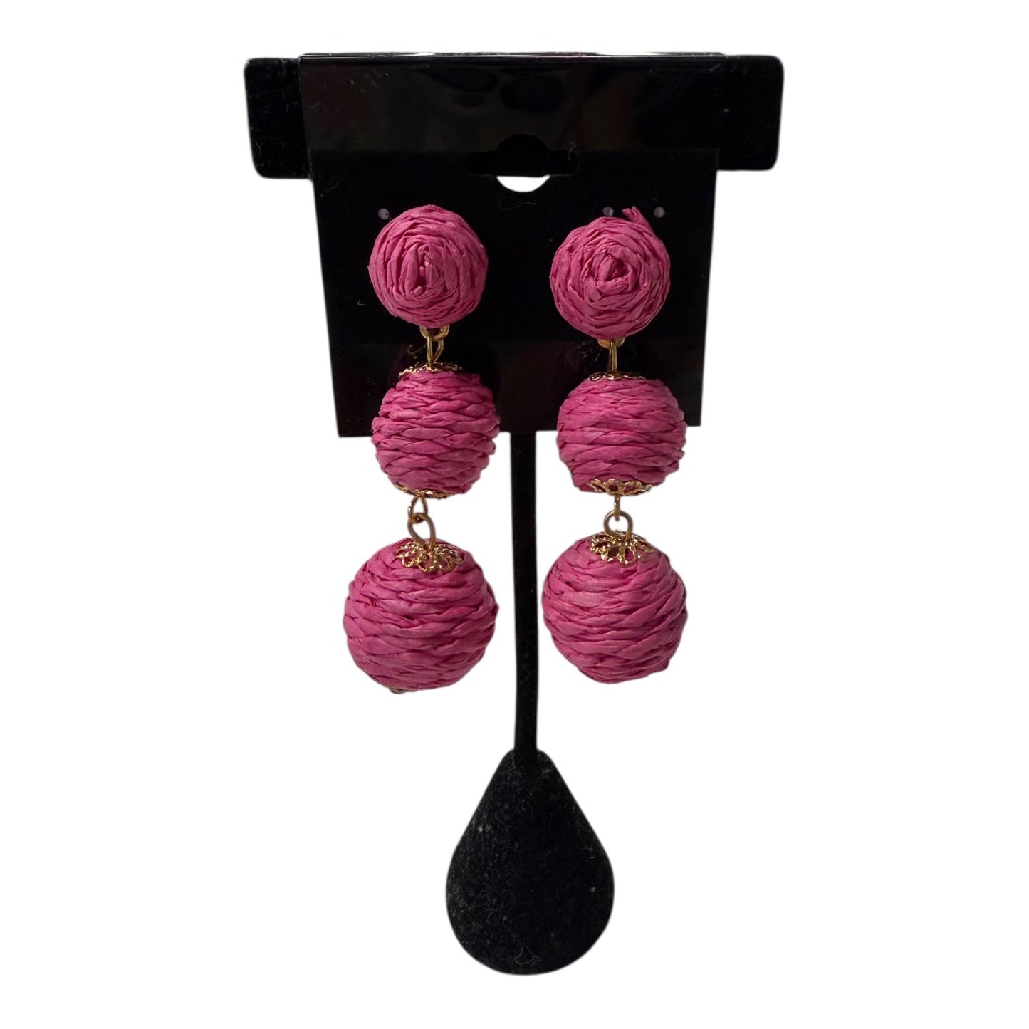 Earrings Dangle/Drop  In Pink